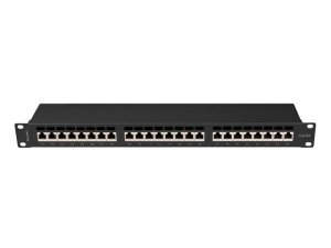 LANBERG PATCH PANEL 24 PORT 1U 19 KAT.6A FTP CZARNY PPSA-1024-B