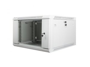Lanberg Szafa instalacyjna wisząca 19'' 6U 600X600mm szara (drzwi        szklane)