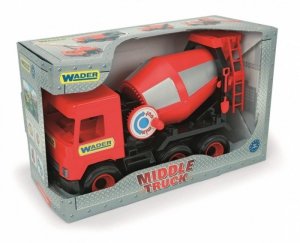 Wader Betoniarka czerwona 38 cm Middle Truck w kartonie