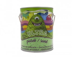 Epee Piasek UltraPiasek puszka 900g 4 duże foremki 2 narzędzia zielony Pojazdy