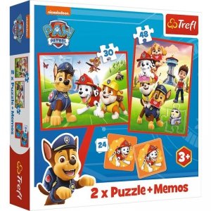 Trefl Puzzle 2w1 memos Psia ekipa w akcji, Psi Patrol