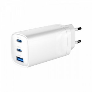 Gembird Ładowarka PowerDelivery 1xA 2xC GaN 65W Biała