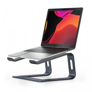 CRONG AluBench  Aluminiowa podstawka do laptopa Grafitowa
