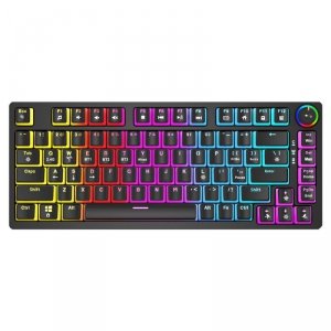 Savio Klawiatura mechaniczna bezprzewodowa PHENIX, Gateron Red Pro, Pudding