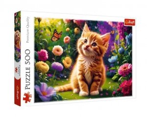 Trefl Puzzle 500 elementów Uroczy kotek