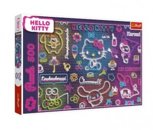 Trefl Puzzle 500 elementów Hello Kitty Neon