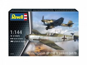 Revell Modele do sklejania Samolot ME BF109E & Junkers JU87B 1/144