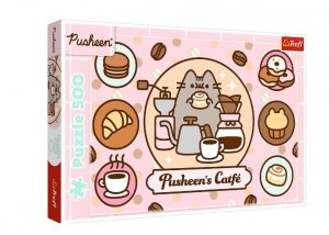 Trefl Puzzle 500 elementów Pusheen w kawiarni