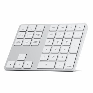 Satechi  Aluminium Extended Keypad - bezprzewodowa klawiatura numeryczna z wbudowanymi skrótami klawiszowymi Bluetooth (silver)