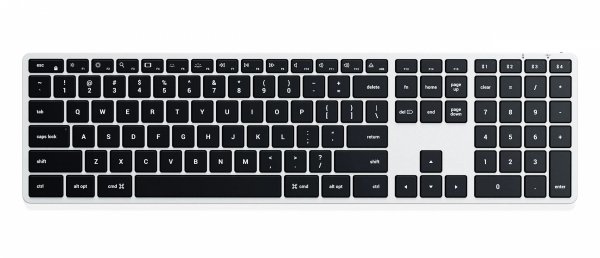 Satechi Slim X3 - klawiatura z układem numerycznym Bluetooth do czterech urządzeń USB-C (silver)