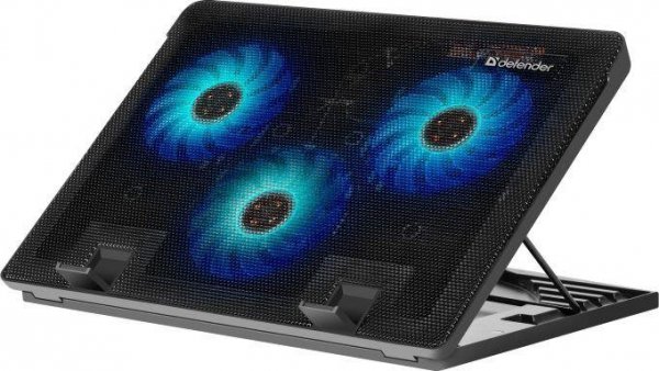 Podstawka chłodząca Defender NS-501 laptop notebook 15,6-17&quot; 2xUSB 3 fans podświetlenie + GRA