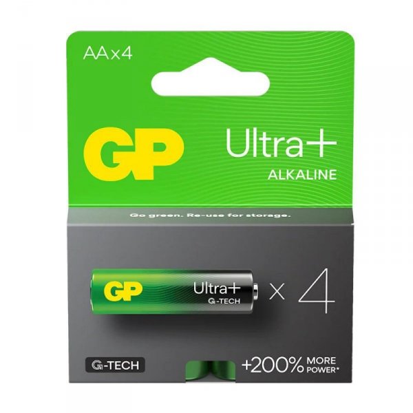 Bateria alkaliczna AA/LR6 GP ReCyko Ultra+ Alkaline G-TECH - 4 sztuki