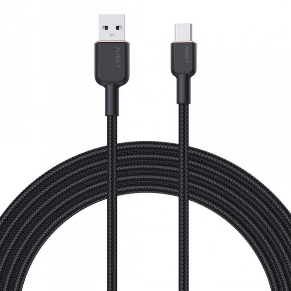 Kabel USB Aukey CB-NAC1 BK USB-A - USB-C, PD 60W, 1m, m/m