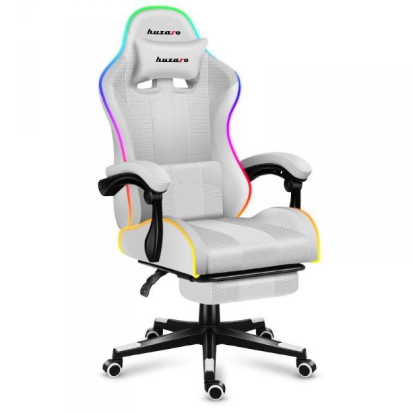 Fotel gamingowy Huzaro FORCE 4.7 RGB White Mesh