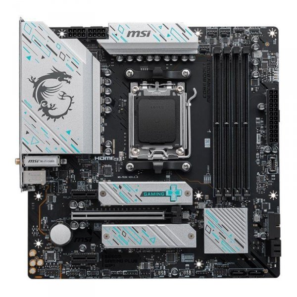 Płyta MSI B650M GAMING PLUS WIFI /AMD B650/DDR5/SATA3/M.2/USB3.1/WiFi/BT/PCIe4.0/AM5/mATX - POSERWI