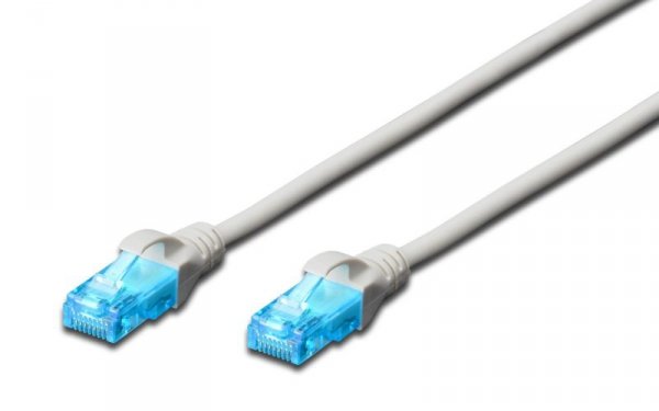 Patchcord DIGITUS UTP kat. 5e 15m PVC biały