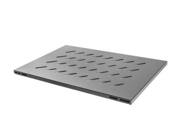 Półka do open rack 19&quot; 1000MM czarna Lanberg (1U/480.5X780mm udźwig do 120kg, montaż 4-punktowy)