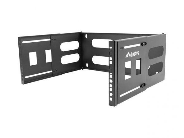 Uchwyt ścienny rack Lanberg 19&quot; 4U 497x400/240 czarna - USZ OPAK