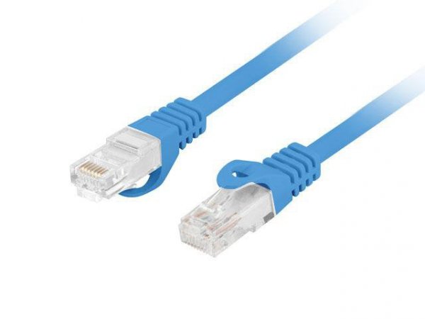 Patchcord Lanberg UTP kat.6 20m LSZH CU fluke passed niebieski