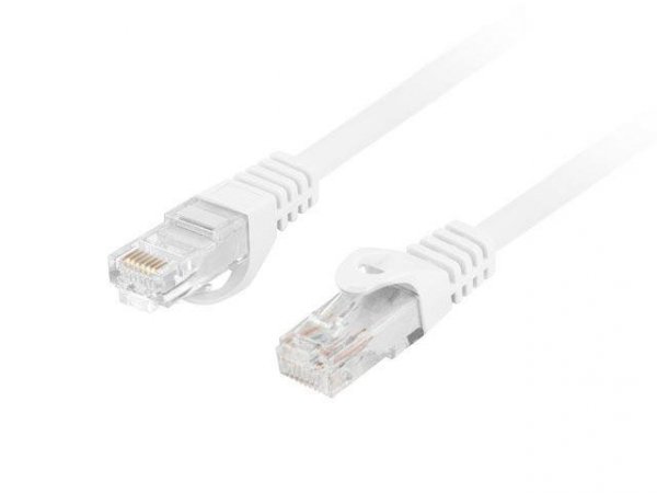 Patchcord Lanberg UTP kat.6 2m LSZH CU fluke passed biały