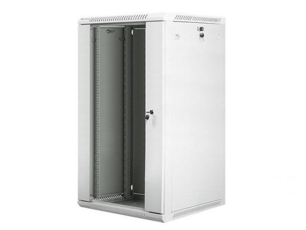 Szafa instalacyjna Rack wisząca 19&quot; 22U 600x600 szara Lanberg (flat pack)