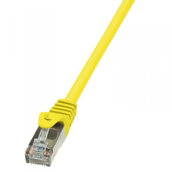 Patchcord LogiLink CP1027S CAT5e F/UTP 0,50m, żółty