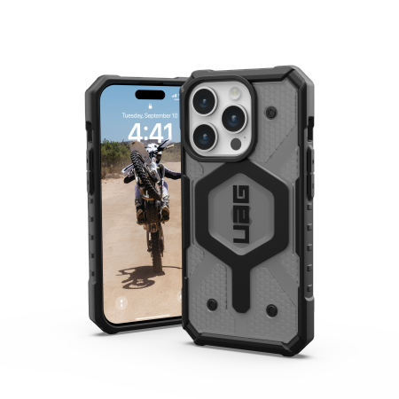 UAG Pathfinder Magsafe - obudowa ochronna do iPhone 15 Pro kompatybilna z MagSafe (ash)