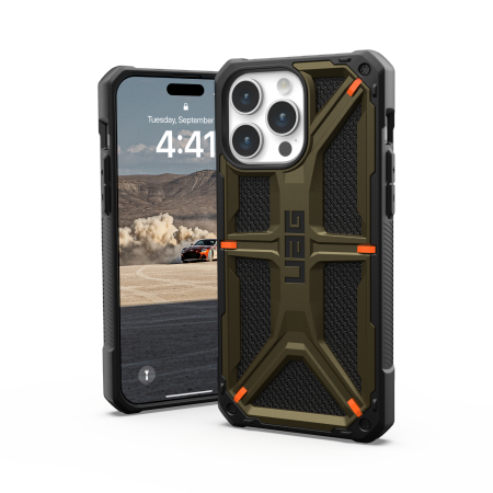 UAG Monarch - obudowa ochronna do iPhone 15 Pro Max (kevlar element green)