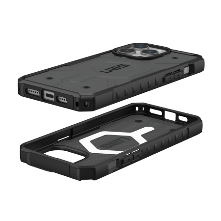 UAG Pathfinder Magsafe - obudowa ochronna do iPhone 15 Pro Max kompatybilna z MagSafe (silver)