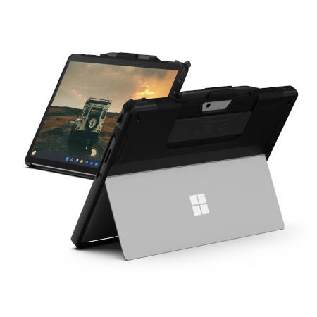 UAG Scout - obudowa ochronna z wbudowaną podstawką oraz paskiem na dłoń do Microsoft Surface Pro 9 (black)
