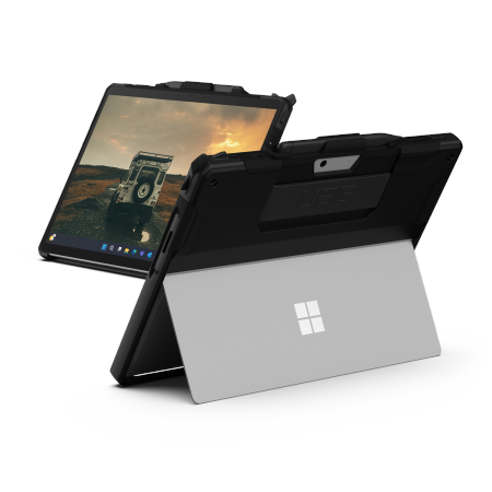 UAG Scout - obudowa ochronna z wbudowaną podstawką oraz paskiem na dłoń do Microsoft Surface Pro 9/10/11 (black)