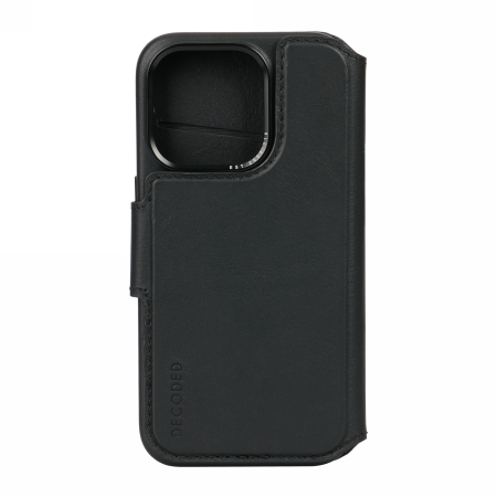 Decoded Detachable Wallet – skórzana obudowa ochronna do iPhone 15 Pro Max kompatybilna z MagSafe (black)