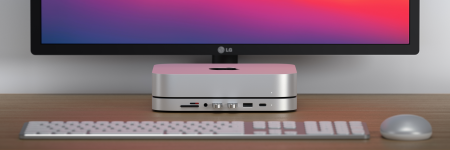 Satechi Aluminum Hub - aluminiowa podstawka do Mac Mini z Hub USB-C (USB-C, 3x USB-A, czytnik kart micro/SD, jack port) (silver)