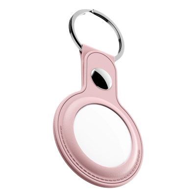 KeyBudz AirTag Keyring - skórzane etui ochronne do AirTag 2- pack (blush pink)
