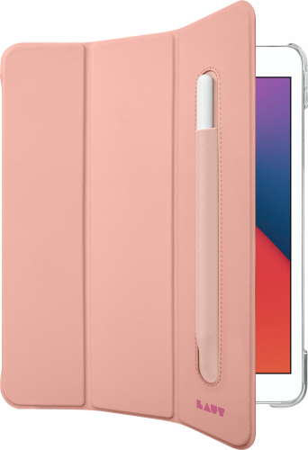 LAUT Huex Folio - obudowa ochronna z uchwytem do Apple Pencil do iPad 10.2&quot; 7/8/9G (rose)