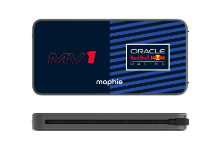 Mophie Powerstation Plus 10K Red Bull Racing MV1 - powerbank 10000mAh, zintegrowany kabel USB-C oraz lightning (1x port USB-C)
