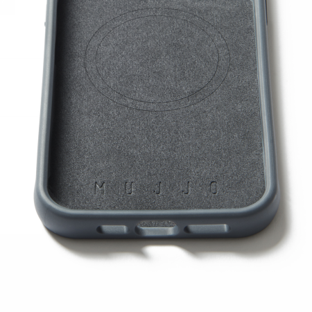 Mujjo Shield Case - etui do iPhone 15 Pro Max kompatybilne z MagSafe (steel blue)