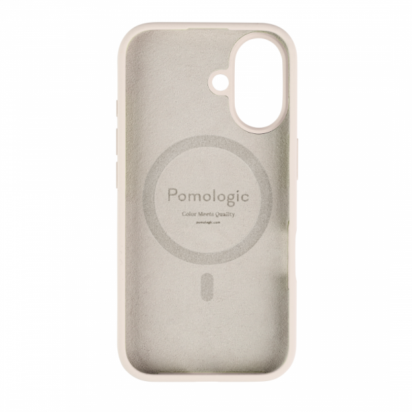 Pomologic CoverCase - silikonowa obudowa ochronna do iPhone 16 kompatybilna z MagSafe (ivory)