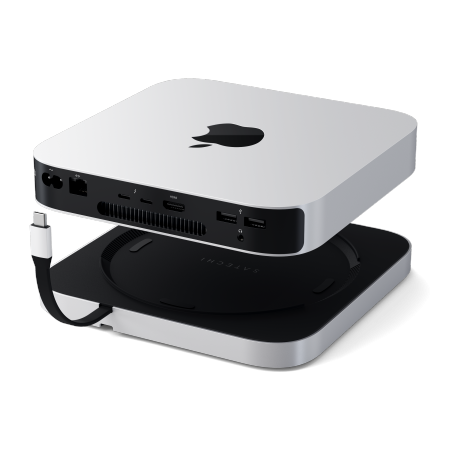 Satechi Stand & Hub - podstawka i hub do Mac Mini/Studio (USB-C 3.2, USB-A 3.2, 2x USB-A 3.0, 3,5mm jack, port micro/SD, NVMe/M.