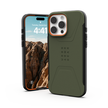 UAG Civilian Magsafe - obudowa ochronna do iPhone 16 Pro Max kompatybilna z MagSafe (olive)