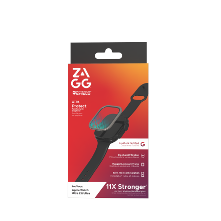 ZAGG InvisibleShield Glass XTR4 - szkło ochronne do Apple Watch Ultra / Ultra 2 (49mm) (titanium)
