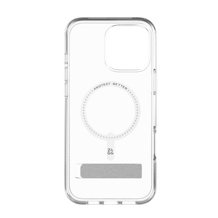 ZAGG Crystal Palace Snap Kickstand - obudowa ochronna z podstawką do iPhone 16 Pro Max kompatybilna z MagSafe (clear)