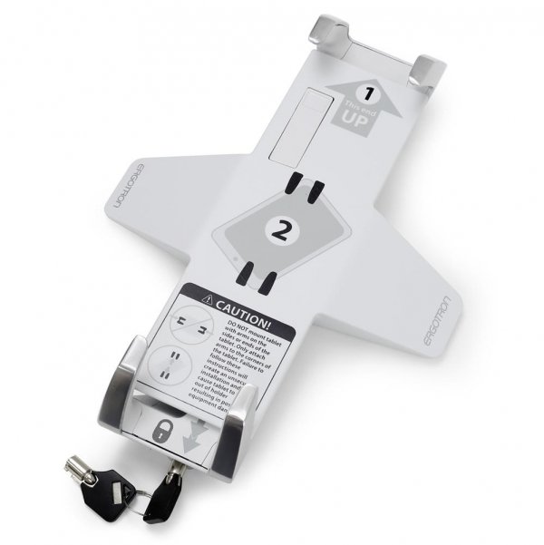 Ergotron Lockable Tablet Mount - uchwyt z blokadą na tablet 7,9&#039;&#039; - 13&#039;&#039; - VESA (srebrny) WYPRZEDAŻ