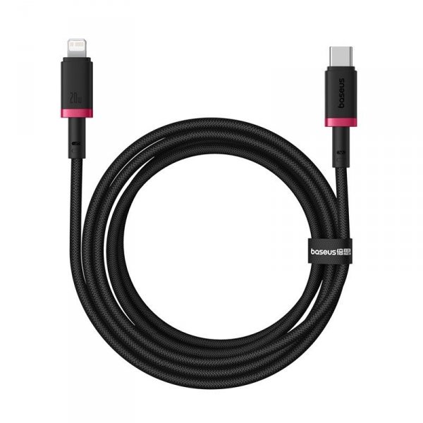 Kabel Baseus Dura Typ C 20W 2m (czerwono-czarny)