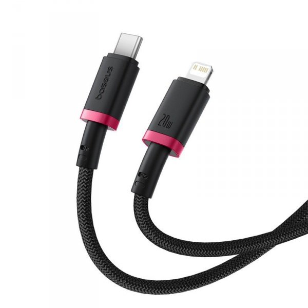 Kabel Baseus Dura Typ C 20W 2m (czerwono-czarny)