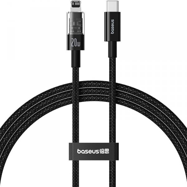 Kabel Baseus Gem USB C-IP 20W 1m (czarny)