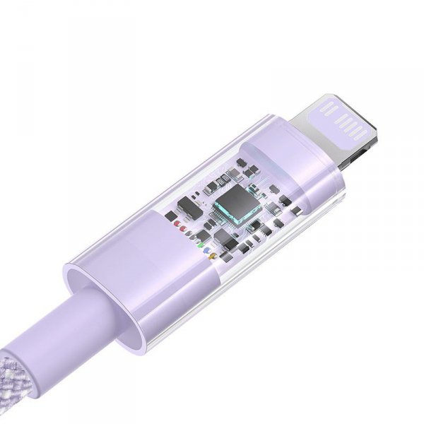 Kabel Baseus Gem USB C-IP 20W 1m (fioletowy)