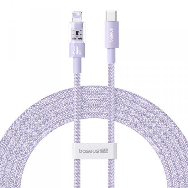Kabel Baseus Gem USB C-IP 20W 2m (fioletowy)