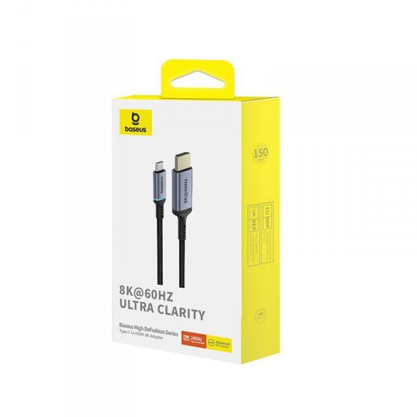 Kabel Baseus High Definition USB C-HDMI 8K 1,5m (czarny)