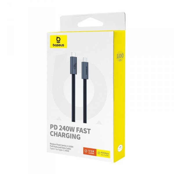 Kabel Baseus Typ C-Typ C 240W 1m (czarny)